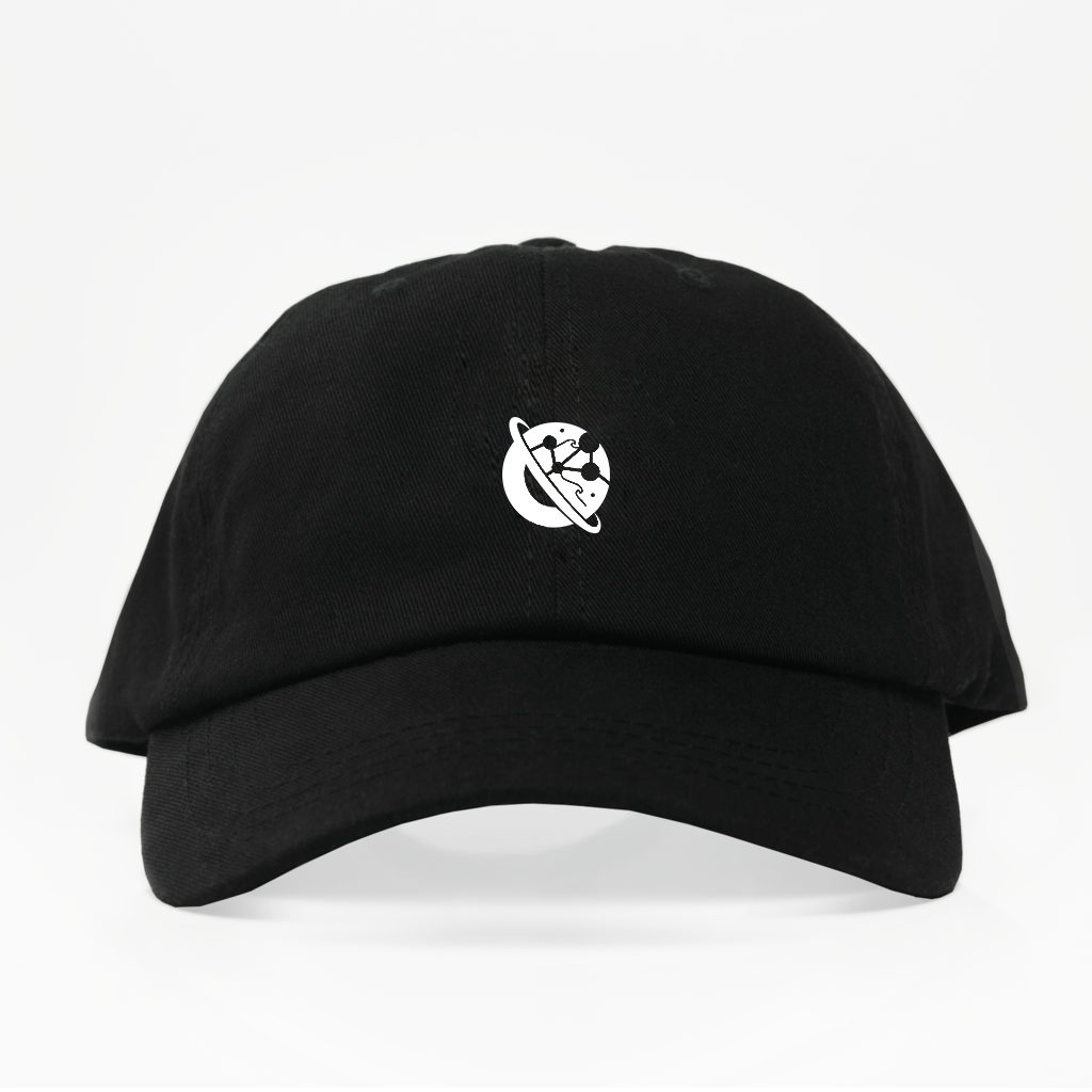 SPACEWAVE MOON • DAD HAT BLACK